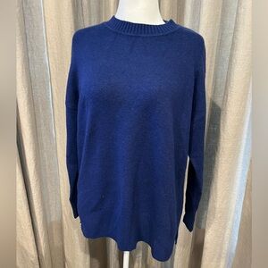 LOFT crewneck relaxed tunic sweater
